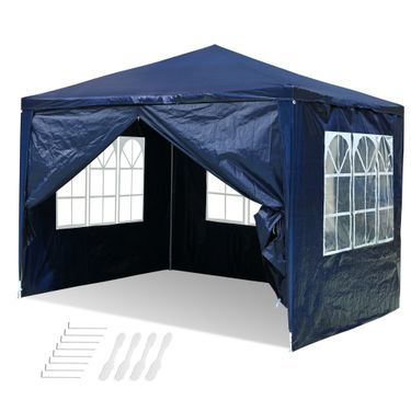 3*3m Gazebo/Wedding Tent w/4 Side Wall_voghion.com