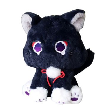 Game Genshin Black Scaramouche Cat Fluffy Impact Wanderer Pet Plush Toys Cosplay Doll Soft Stuffed Pillow Gift For Kids_voghion.com