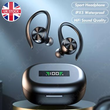 TWS Wireless Headphones Bluetooth Earphones Ear Hook Running Bass Sports Earbuds_voghion.com