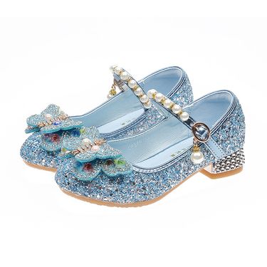 2026 Heels High Princess Children's Elsa Leather Little Girls' Crystal Flower Girl Spring And Autumn Fashion New Single_voghion.com