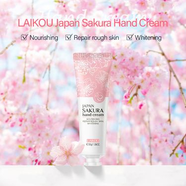 LAIKOU Hand Cream Cherry Blossom Matcha Avocado Chamomile Moisturizing Moisturizing Hand Cream_voghion.com