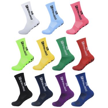 Sport Socks Adhesive Football Socks Non-slip Thick Towel Bottom Socks_voghion.com