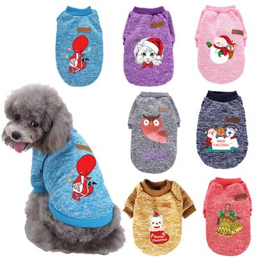 Christmas Halloween teddy costume Pumpkin pet dog sweater hoodie pet dog cat clothes Autumn and winter_voghion.com