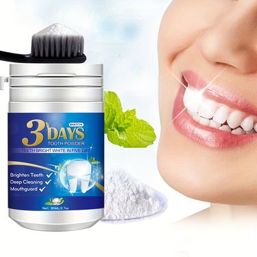 1pc Teeth Whitening Powder, Teeth Polishing Tooth Deep Cleaning Powder, Stain Remover, Plaque Cleaning By Brushing, Tooth Cleaning Powder For Daily Li_voghion.com