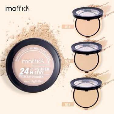 Powder English MAFFICK Nude Compact Powder Makeup Makeup Setting Big White Powder Concealer Contour Cosmetics_voghion.com