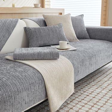 Home Textile Chenille Sofa Cushions For All Seasons New Simple Modern Non Slip High Grade Cushions Full Cover Cloth Towel_voghion.com