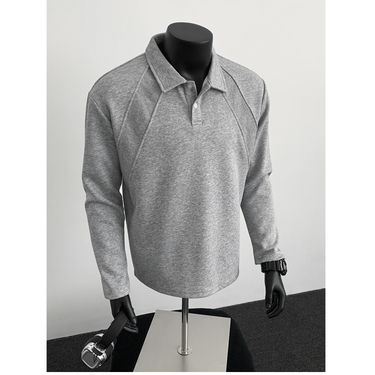 Premium Classic Heavyweight Air-Knit Polo Shirt For Men - Structured Shoulder & Contrast Stitching - Relaxed Fit - Solid Colors (Sizes M-5XL)_voghion.com