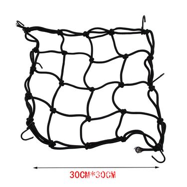 Motorcycle helmet 30x30cm fuel tank net cover modification tailbox fixing strap electric vehicle small mesh bag_voghion.com