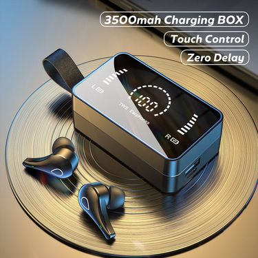 3500mAh charging box 9D stereo sports waterproof Bluetooth wireless headset_voghion.com