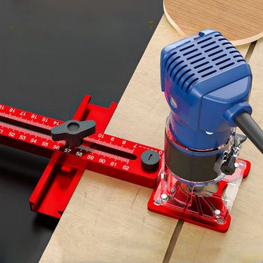 3 in 1 Router Milling Groove Bracket Woodworking Cutting and Milling Circular Auxiliary Tool Aluminum Router Circle Cutting Jig_voghion.com