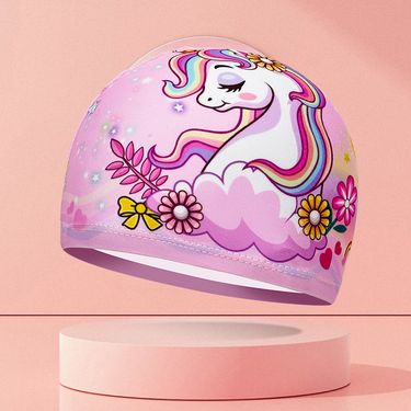Children's Swim Cute Cartoon Print High Elastic Breathable Comfortable Adorable Fabric Fashionable Elementary School_voghion.com