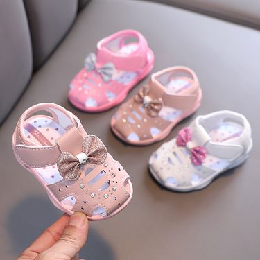 Mother & Kids Summer infant soft sole toddler shoes baby closed toe sandals 0-1-2 one year old 3 girls little girl princess shoes_voghion.com