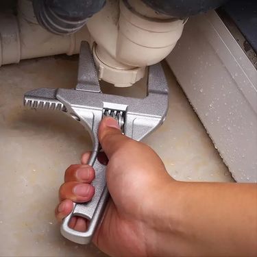 Mini Adjustable Bathroom Adjustable Wrench Strong Clamping Large Open End Multifunctional Aluminum Spanner Bathroom Repair Tool_voghion.com