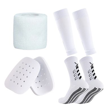 Adult thickened short leg football socks strap set men's and women's adhesive non-slip socks_voghion.com
