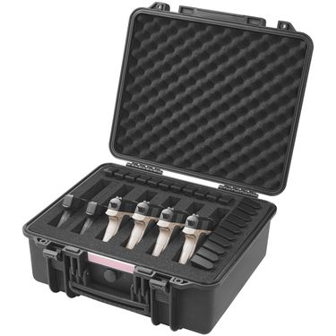 VEVOR Hard Pistol Cases With Pre-cut PU Foam Lockable Pistol Case For 6 Pistol_voghion.com
