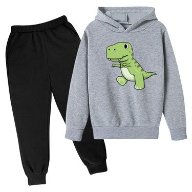 2024 New Hoodie Set with Velvet, Trendy Brand Children's Clothing, Casual Sports_voghion.com