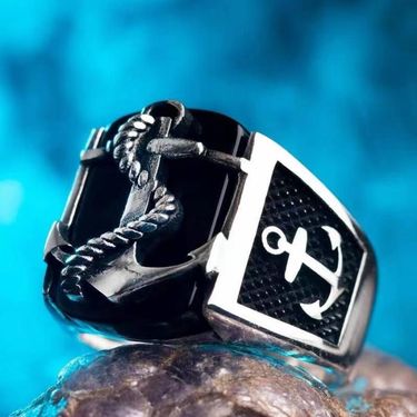 men's ring retro style ancient style flowers and grass patterns old style green jade men's ring_ipsvogv.com