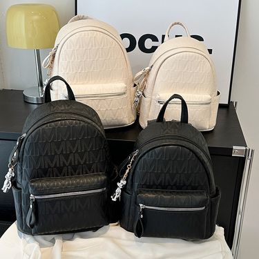 Solid Color School Daily Shopping Women's Backpack_voghion.com