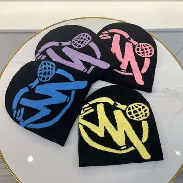 Hot Sale Personalized Pattern Knitting Hip Hop Hat Men Women Beanie Bonnet Gothic Wool Acrylic Winter Warm Skullies Y2k Ins Cold_voghion.com