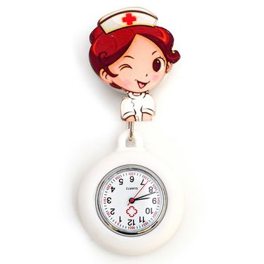 Watch Pendant Nurse Watch Silicone Glow-in-the-dark Doctor Student Pendant Watch Chest Watch Watch Gift Pattern_voghion.com