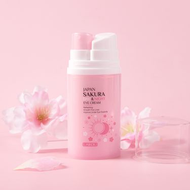 LAIKOU Sakura Day And Night Eye Cream 20g Hydrating Moisturizing Eye Skin_voghion.com