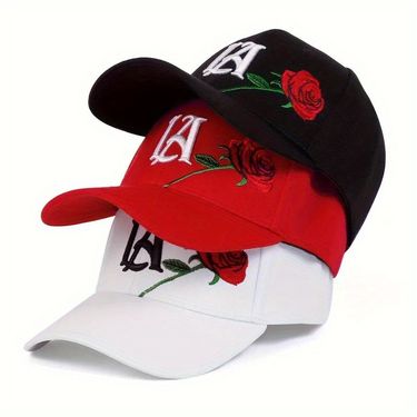 Unisex LA Embroidered Baseball Caps for Men Women Letter Snapback Hip Hop Hat Spring Autumn Outdoor Adjustable Sunscreen_voghion.com