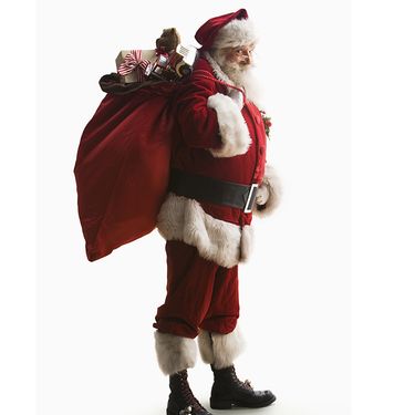 Santa Claus Costume Christmas cosplay gold velvet suit adult role playing performance costume_voghion.com