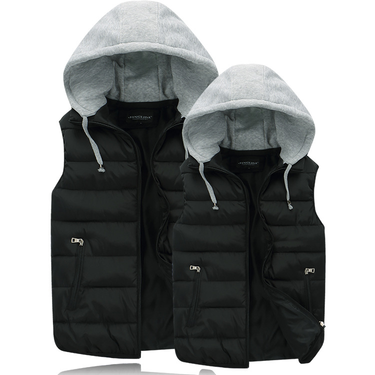 Men's Clothing Autumn And Winter New Jacket Men's Cotton Vest Version Thickened Couple Cotton Vest Women's Down Cotton Vest Shirt_voghion.com