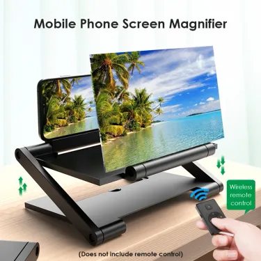 14'' 3D Cell Amplifier Folding Mobile Magnifying Glass HD Projector Screen Enlarger Magnifier Phone Holder_voghion.com