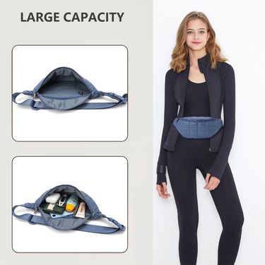 Gym Bags New Autumn And Winter Down Bag Diamond Chest Bag Waist Bag Versatile Casual Messenger Bag Solid Color Waist Bag_voghion.com