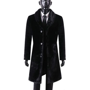 Men's Clothing Large Size Mink Coat Men's Trendy Whole Mink Coat Winter Mink Loose Fur Golden Mink Coat Men_voghion.com