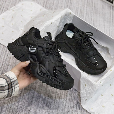 Women Athletic Sports Shoes Rubber Sole Shock Absorption Comfortable Sneakers Footwear_voghion.com