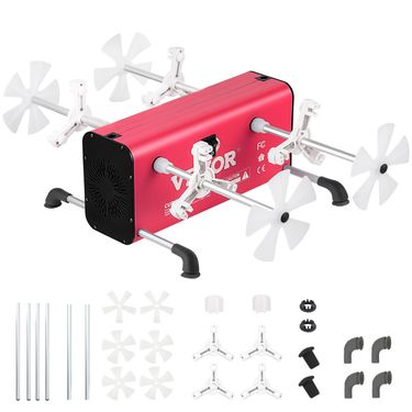 VEVOR 4 Cup Turner, 2 Speeds Multiple Tumbler Spinner Rotator Machine Kit with 4 Removable and Adjustable Arms, Mute Motor, Aluminum Alloy Frame, 4 In_voghion.com
