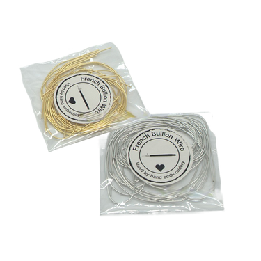 1Pcs Embroidery Thread Metallic Gold Thread Silver Thread Indian Wire 1.0mm Diameter Round Wire Shiny Wire Hand Embroidery Material_voghion.com