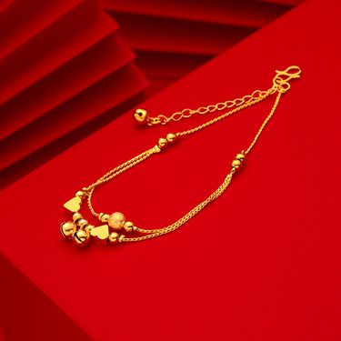 Vietnamese Gold-Plated Heart For Women Fashionable Anklet Live Broadcast_voghion.com