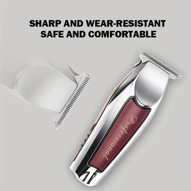 Professional Cordless Hair Trimmer and Beard Shaver with 3 Guide Combs - Perfect Father's Day or Birthday Gift for Effortless Hair Cutting and Styling_voghion.com