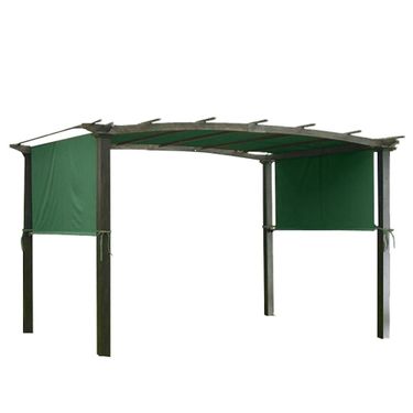 17x6.5Ft Pergola Canopy Replacement Cover Green_voghion.com