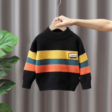 Boy's Sweater Autumn And Winter Children's Sweater Handsome Baby Boy Thickened Ocean Tide Winter_voghion.com