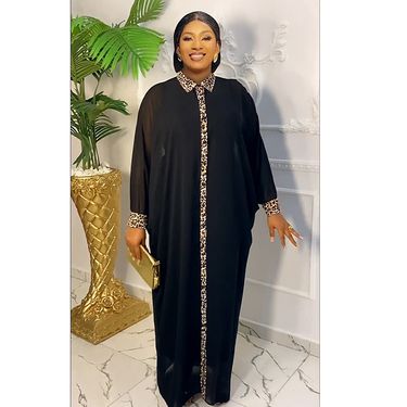Women's Clothing Leopard Print Fat Long Robe Large Size Cardigan Dress_voghion.com