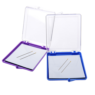 1pcs Needle Storage Square Box Soft Magnet Suction Needle Case Easy To Carry Household Sewing Tools With 2 Pcs Needles_voghion.com