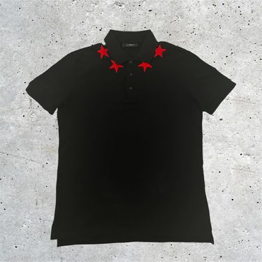 Men's Retro Embroidered Star Polo Shirt - Short Sleeve Casual Top For Summer, High Street Y2K Style, Breathable Polyester Fabric_voghion.com