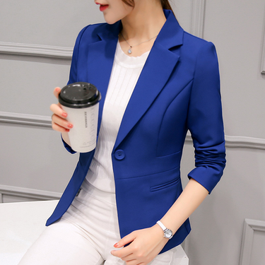 Women's Blazer 2022 Red Long Sleeve Blazers Pockets J Coat Slim Office Lady Jacket Female Tops Suit Blazer Femme_voghion.com