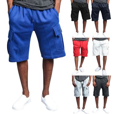 2024 Summer New Capris for Men's Casual Multi Pocket Loose Straight Barrel Workwear Shorts_mkmklike.com