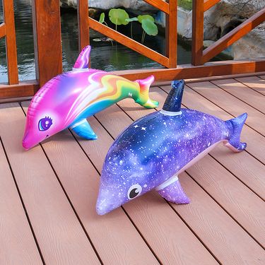 Galaxy Inflatable Dolphin Flying Fish Giant Glow In The Dark Party Decorations For Indoor Outdoor Events_voghion.com