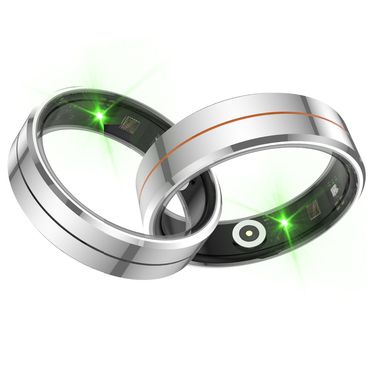 Ultra-Thin 6.5mm Smart Ring - AI Sleep Tracker With Real-Time Heart Rate, Blood Oxygen Waterproof & Temperature Monitoring For Fitness & Health_voghion.com