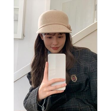 Women's Wool Hat, Equestrian Hat, French Beret, 2025 Fall And Winter New British Style Navy Hat_voghion.com