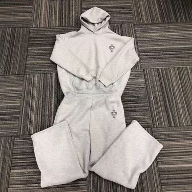Men's Clothing Long Sleeved Hooded Shirt Loose Casual Trousers Sweater Suit_voghion.com