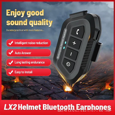 LX2 Motorcycle Waterproof Rider Wireless 5.3 Helmet Bluetooth Earphones_voghion.com