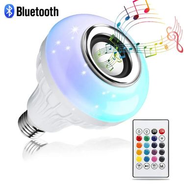 AC 85-265V 12W E27 LED Light Bulb With Bluetooth Speaker Music Remote Control Color Changing RGB Lamp For Bedroom Party Decor_voghion.com