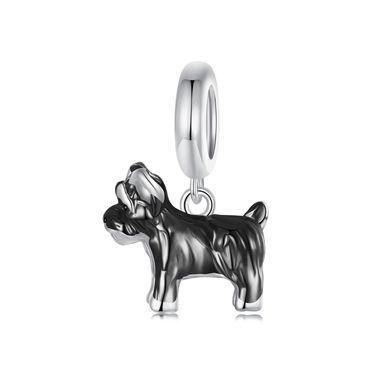 Schnauzer Pendant Charm Sterling Silver Charm_voghion.com